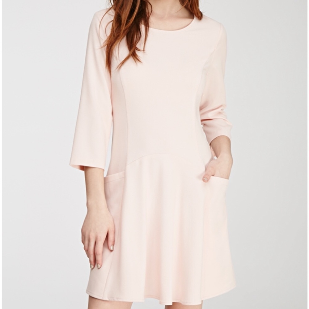 Forever 21 A Line textured dress with pockets